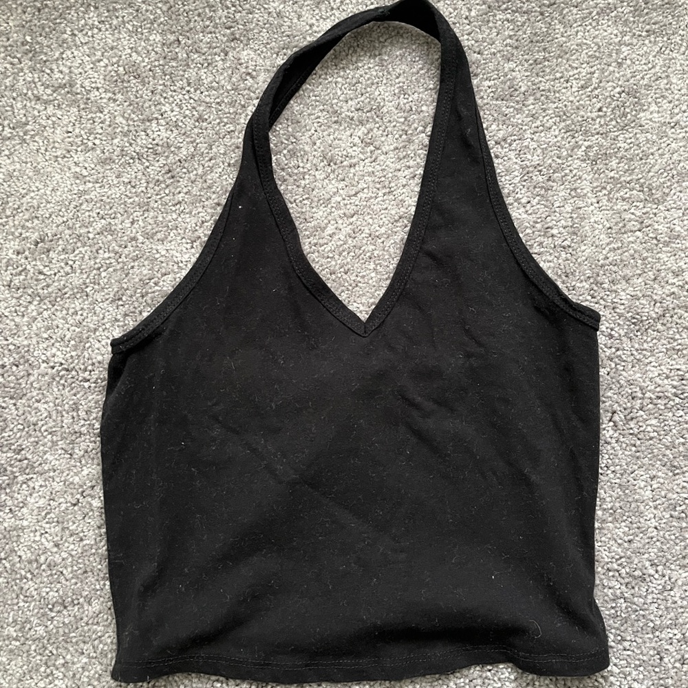 Black Halter Top